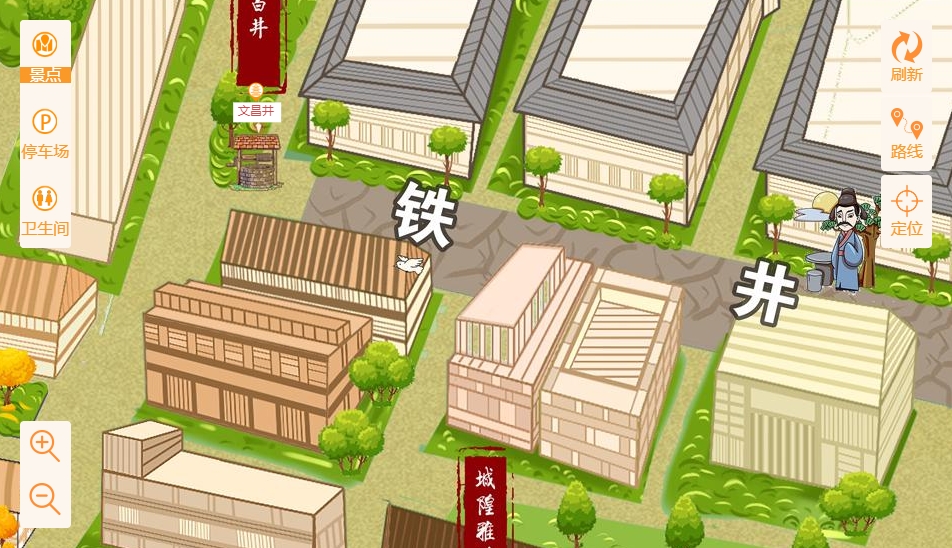 台前智慧景区：手绘地图与语音导览的完美融合